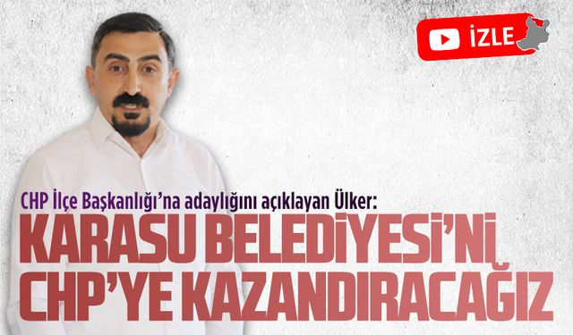 Metin Ülker, CHP ilçe başkanlığına adaylığını açıkladı