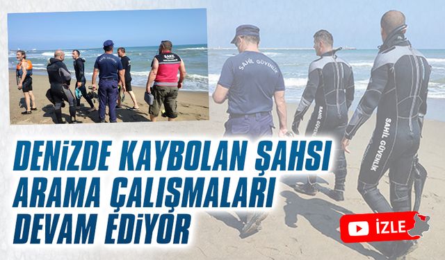 Karadeniz’de kaybolan şahsı arama çalışmaları sürüyor