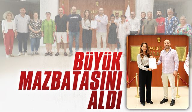 Uğur Büyük, yönetimiyle birlikte mazbatasını aldı