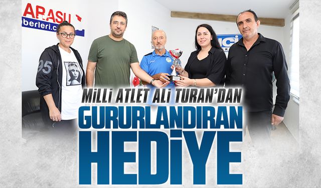 Milli Atlet Ali Turan’dan gururlandıran hediye