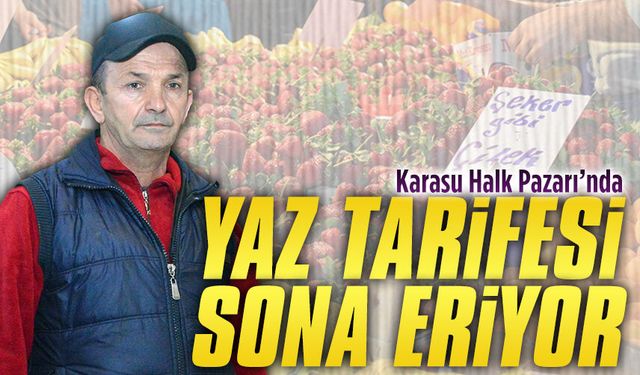 Karasu Halk Pazarı haftada bir gün açık olacak