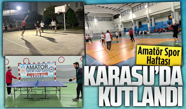 Amatör Spor Haftası Karasu’da kutlandı