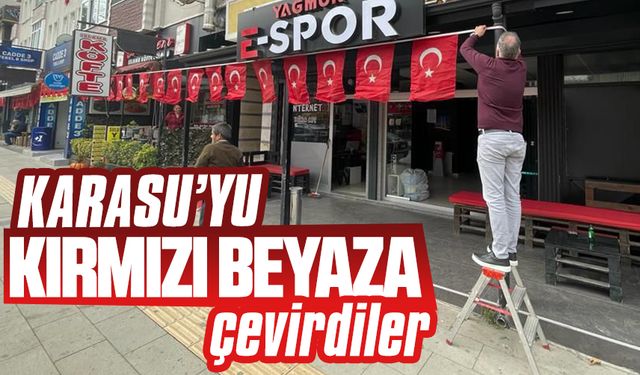 Karasu’yu kırmızı beyaza çevirdiler