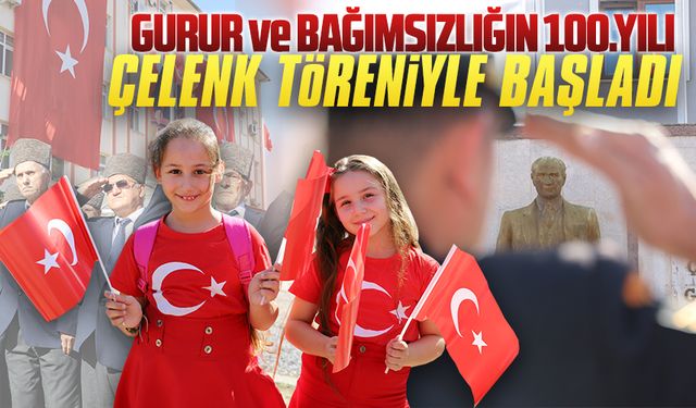 Cumhuriyet’in 100.yıl kutlamaları çelenk töreniyle başladı