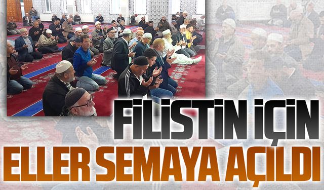 Merkez Çarşılı Camii'nde Filistin için program düzenlendi