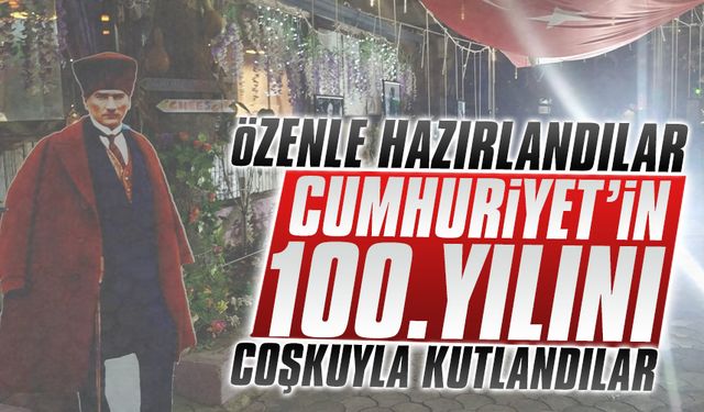 Yeni Mahallesi’nde Cumhuriyetin 100.yılı kutlandı