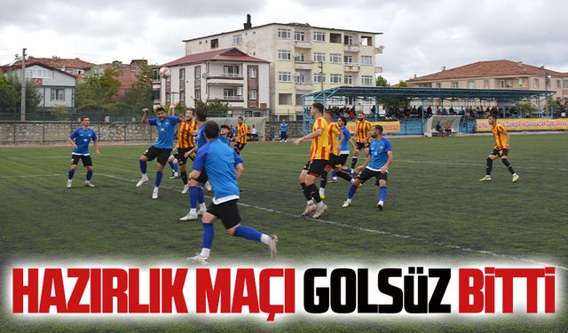 Hazırlık maçı golsüz bitti