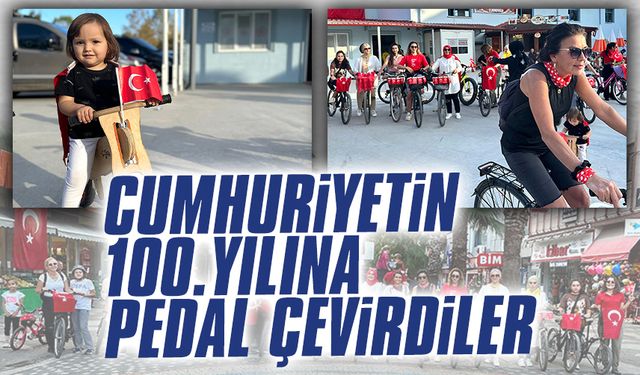 Cumhuriyetin 100.yılına pedal çevirdiler