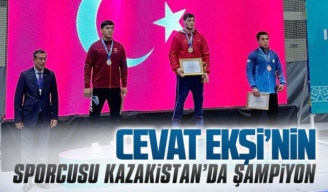 Büyükşehir sporcusundan Kazakistan’da Milli gurur