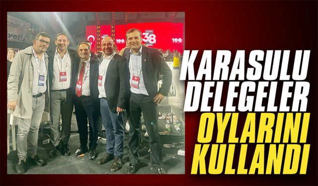 Karasulu delegeler oy kullandı