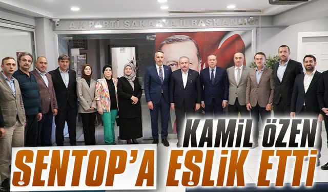 Kamil Özen, Şentop’a eşlik etti