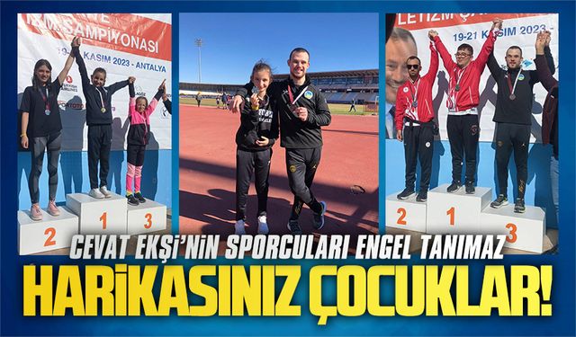 Cevat Ekşi’nin sporcularından özel başarı