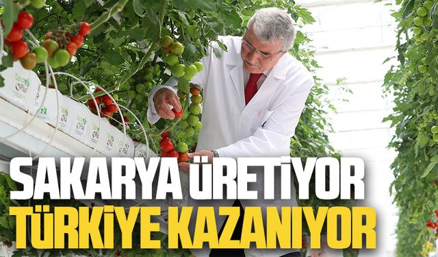 Ziraatçi başkanla Sakarya üretiyor Türkiye kazanıyor