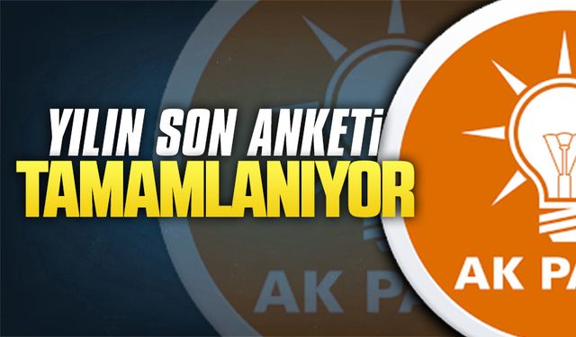 Yılın son anketi tamamlanıyor