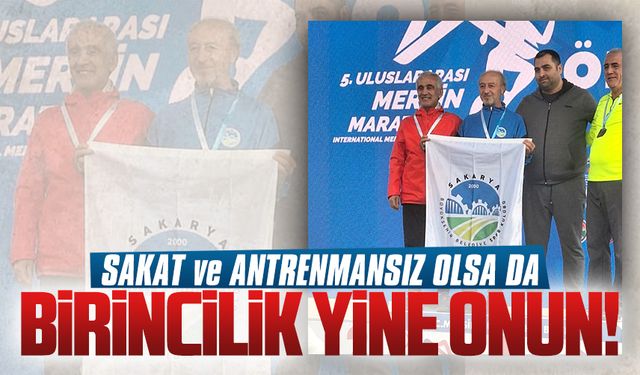 Sakat ve antrenmansız olsa da birincilik Ali Turan’ın