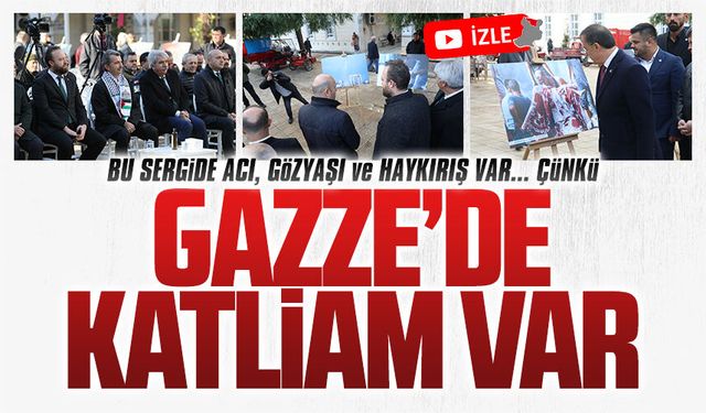 AA muhabirlerinin Gazze'de çektiği fotoğraflar Kocaali’de sergilendi