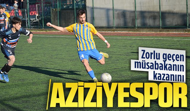 Zorlu geçen müsabakanın kazanını Aziziye