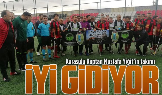 Karasulu Kaptan Mustafa Yiğit’in takımı iyi gidiyor