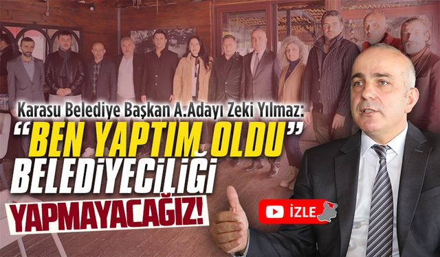 Zeki Yılmaz, Karasu basınıyla bir araya gelerek toplantı yaptı