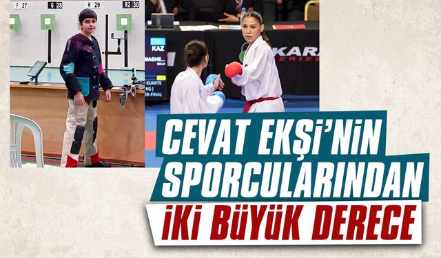 Cevat Ekşi’nin sporcularından iki derece