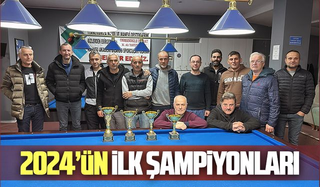 Karasu Yeni Yıl Kupası Bilardo Turnuvası sona erdi