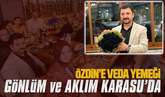 Dr.Yavuz Selim Özdin’e veda yemeği