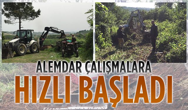 Alemdar çalışmalara hızlı başladı