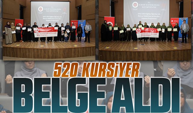 Karasu’da açılan İhtiyaç Odaklı Kur’an Kursları sona erdi