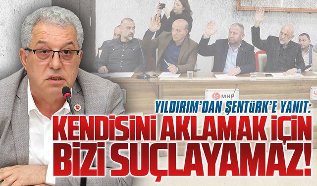 Kendisini aklamak için bizi suçlayamaz