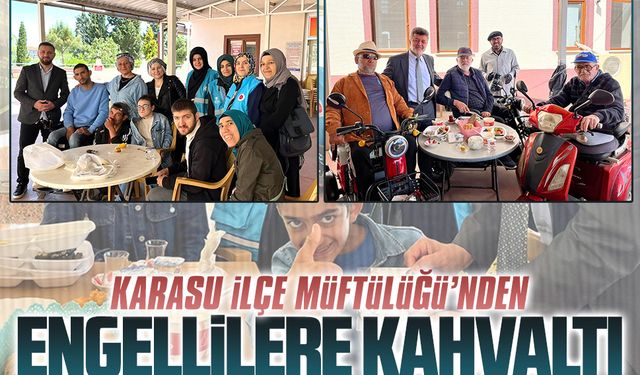 İlçe Müftülüğü’nden engellilere kahvaltı