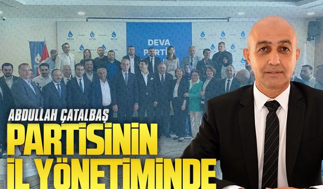 Abdullah Çatalbaş, partisinin il yönetiminde