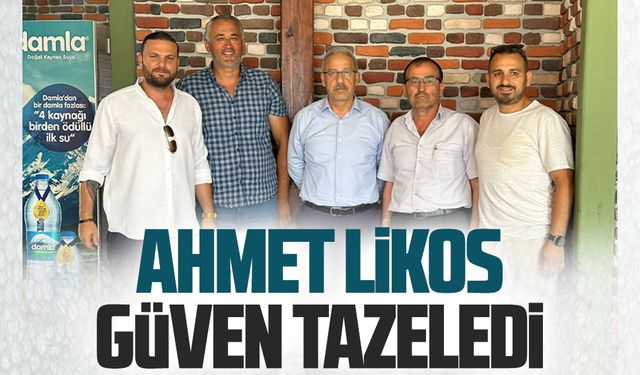 Ahmet Likos, güven tazeledi