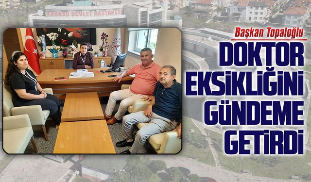 Dernek Başkanı Topaloğlu’ndan Başhekim Erdik’e ziyaret