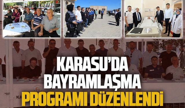 Karasu’da bayramlaşma programı düzenlendi