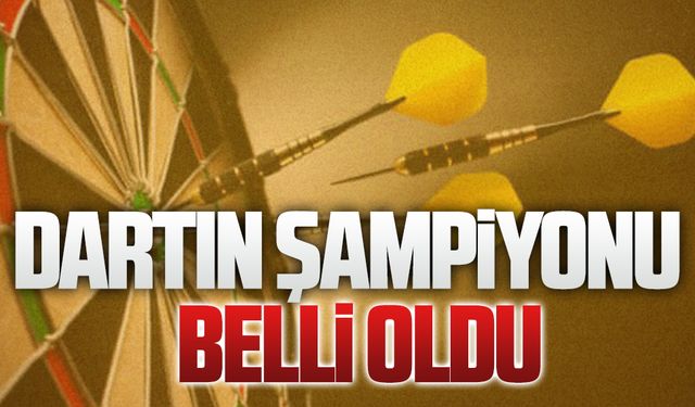 Dart yarışmasının şampiyonu Manavpınarı