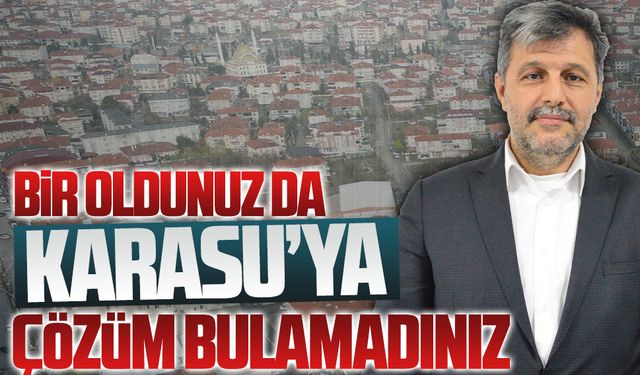 Bir oldunuz da Karasu’ya çözüm bulamadınız