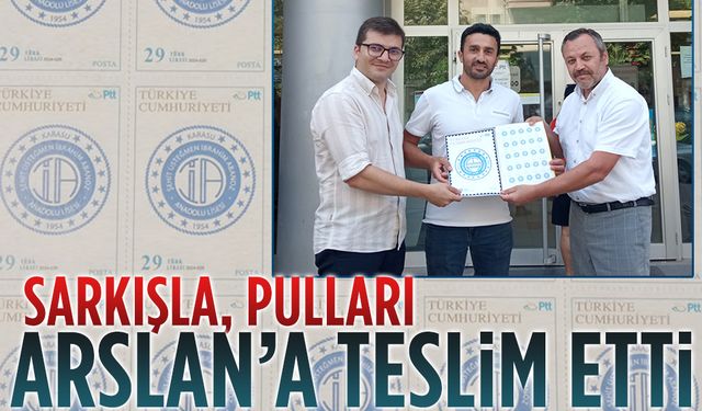 Sarkışla, pulları Arslan’a teslim etti