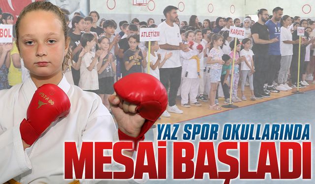 Yaz Spor Okulları’nın açılışı yapıldı