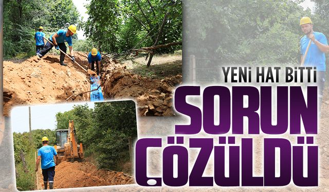 Aziziye Mahallesi’nin yeni içme suyu hattında çalışmalar tamamlandı