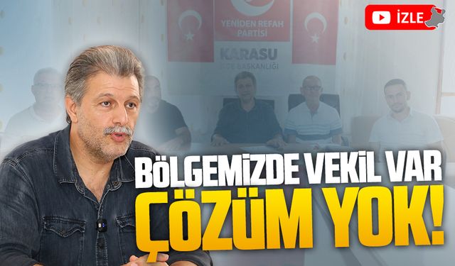 Osman Önal: Bölgenizde vekil var, çözüm yok