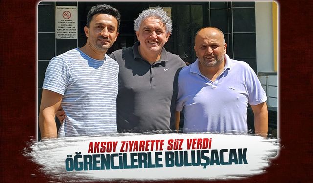 Gazeteci Faruk Aksoy’dan ŞÜİAAL’ye ziyaret