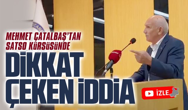 Mehmet Çatalbaş'tan deprem konusunda ilginç iddia