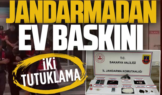 Jandarmanın baskını sonucu iki kişi tutuklandı