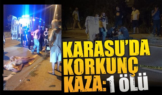 Karasu'da gece saatlerinde korkunç kaza: 1 ölü