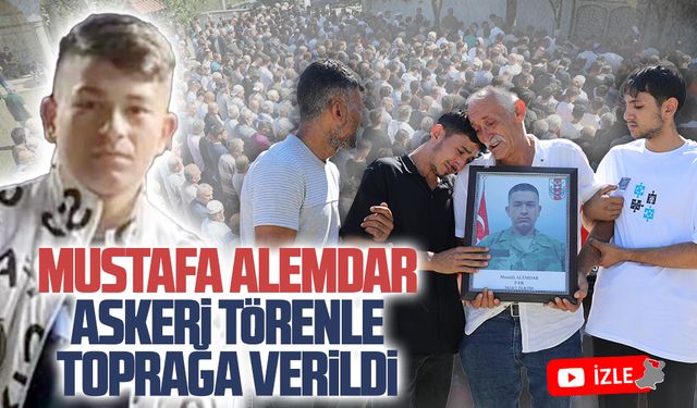 Piyade Er Mustafa Alemdar, askeri törenle toprağa verildi