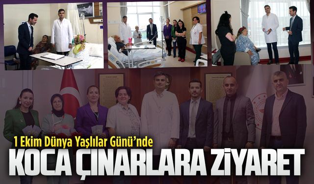 1 Ekim Dünya Yaşlılar Günü nedeniyle 65 yaş üstü hastalar ziyaret edildi