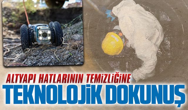 Robotlar kanalizasyon hattında