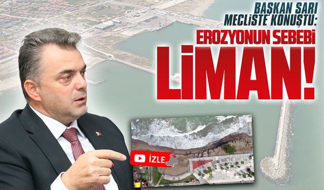 İshak Sarı, mecliste konuştu: Erozyonun sebebi liman!