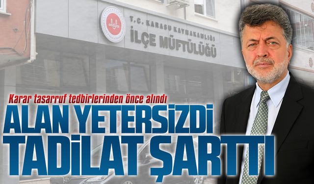 Müftü Mehmet Çelebi, müftülük binasında yapılan çalışmalar hakkında bilgi verdi