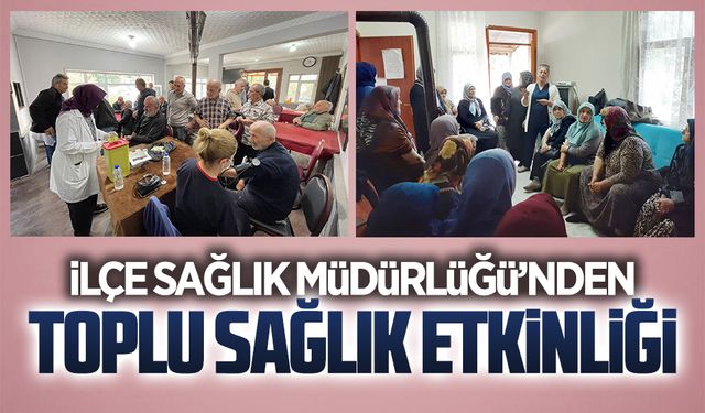 Karasu İlçe Sağlık Müdürlüğü Kızılcık’ta sağlık etkinliği düzenledi